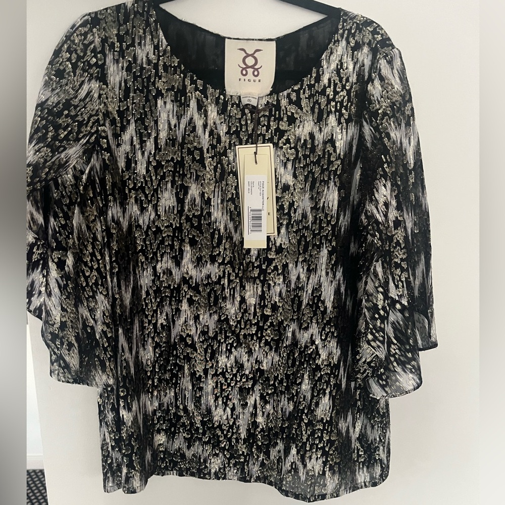 FIGUE HOLIDAY BLOUSE- never worn XL